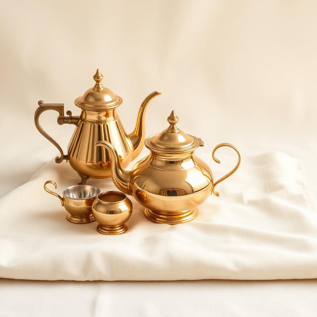 Ritual Brass Tea Service